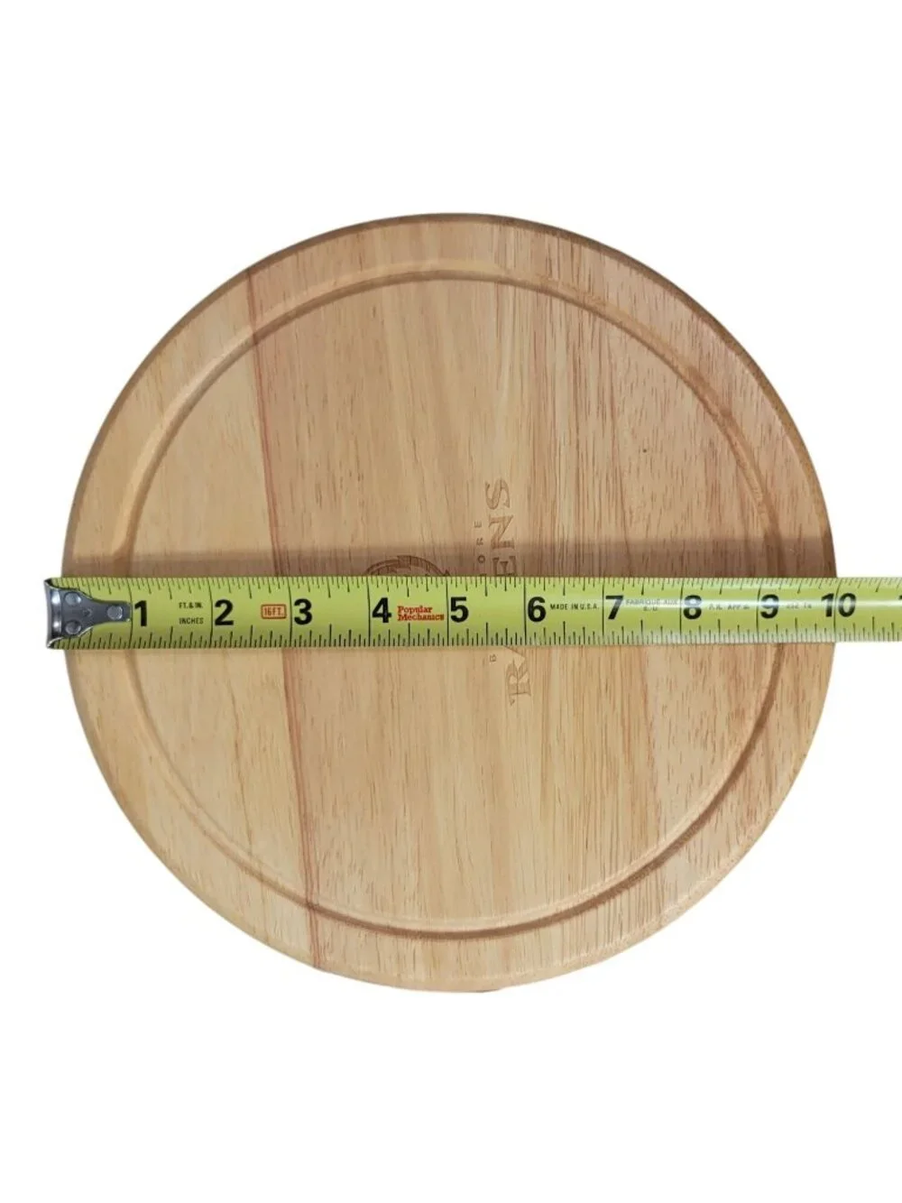NFL Baltimore Ravens Cheese Board Tool Set Wood Round Rotate Football Circo NEW